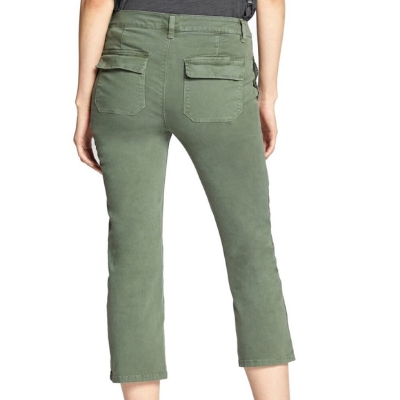 Sanctuary Women's Utility Crop Chino Pants Peace Green 28 - Picture 3 of 9